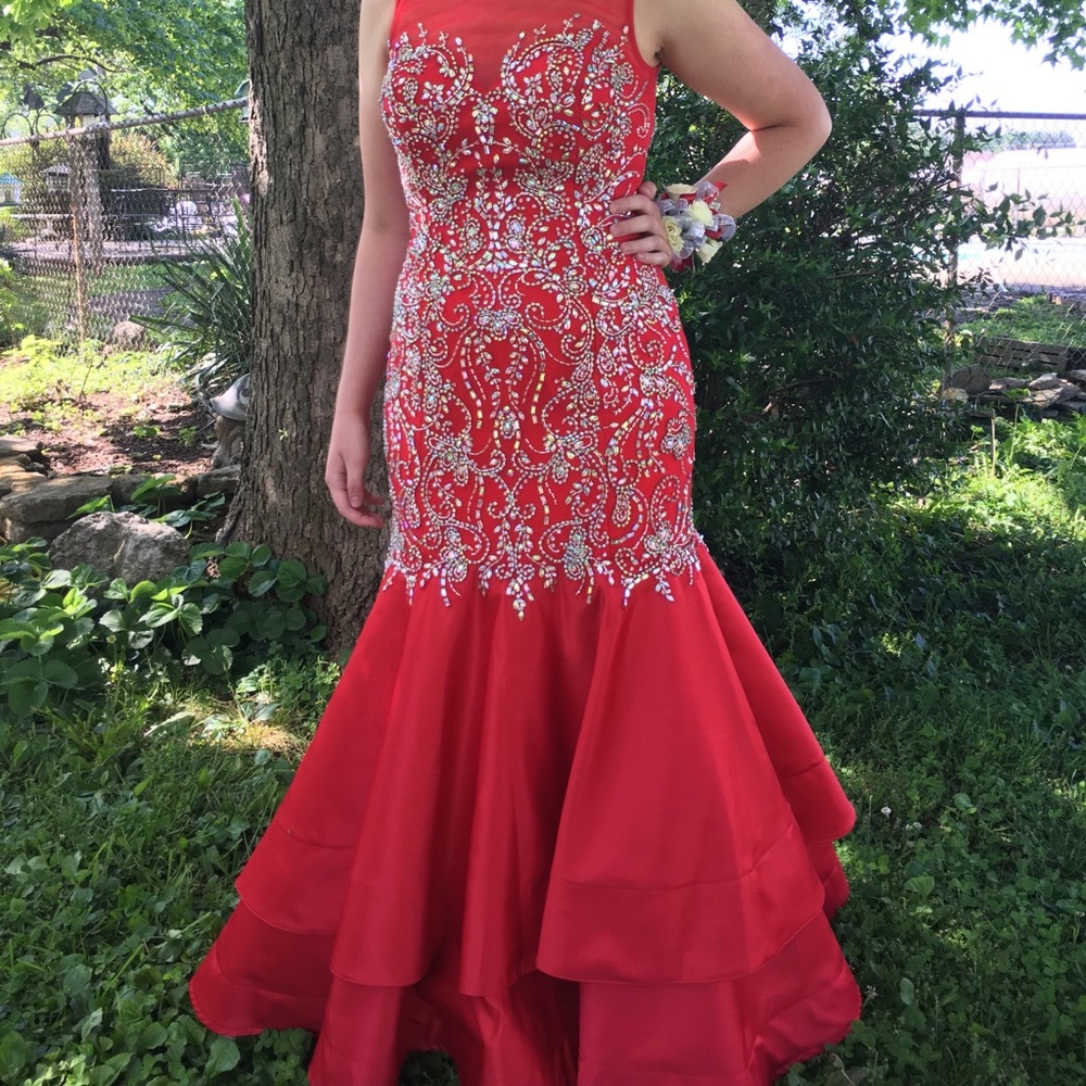 Red Prom Dress-The Cool Collection-Size 12